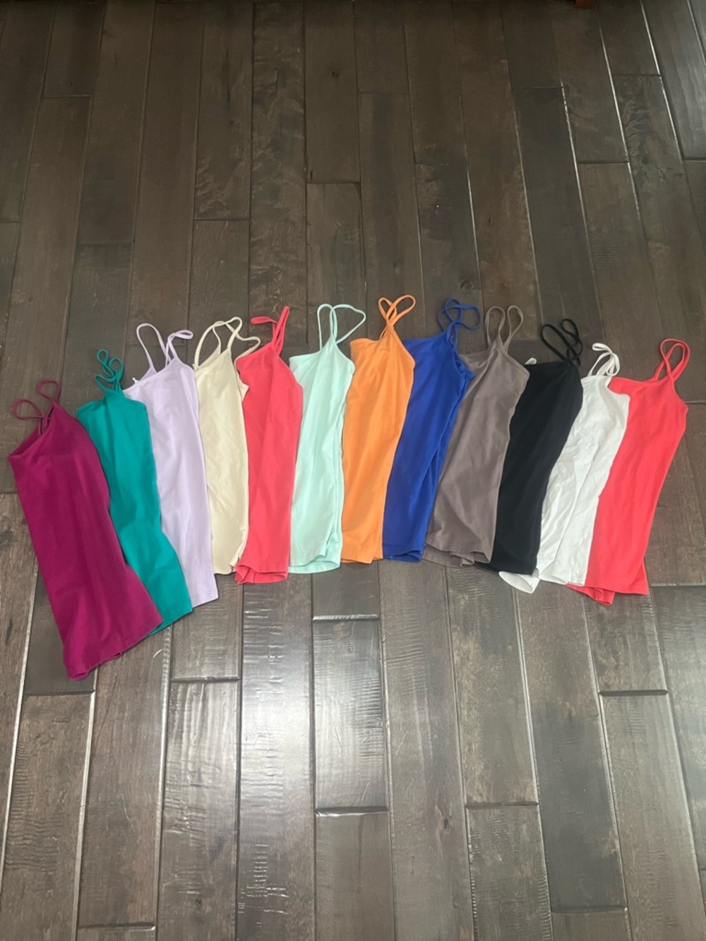 12 size small cami/tank tops